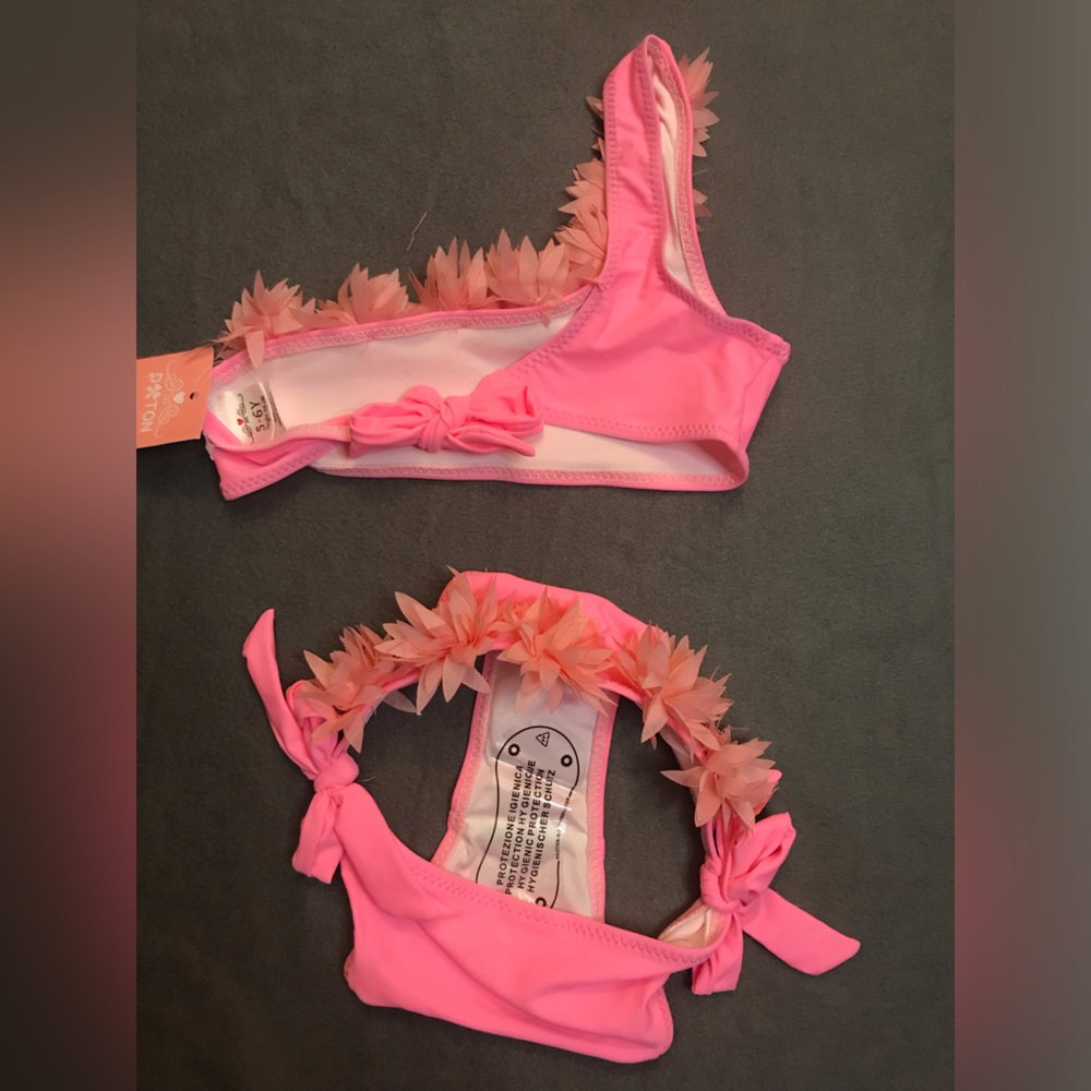 NWT One Shoulder Girls Bikini - Picture 10 of 10
